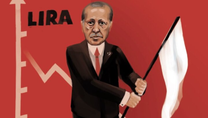 اظهارات اردوغان لیر ترکیه را به خاک سیاه نشاند