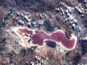 تصویر ایستگاه فضایی چین از فاجعه سدسازی برای دریاچه ارومیه