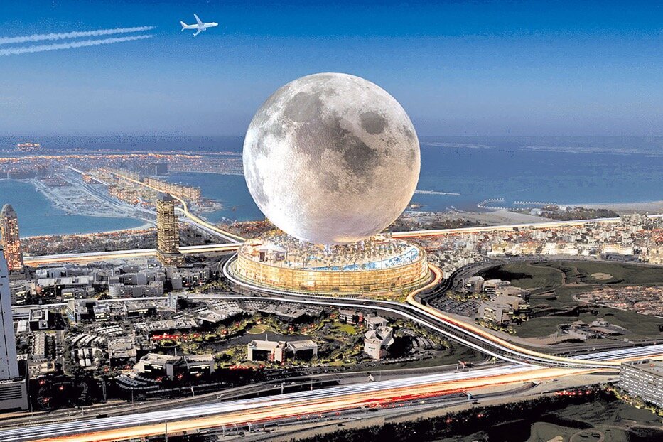 ساخت ماه مصنوعی در دبی که با قدم زدن روی آن احساس می‌کنید روی ماه راه می‌روید
