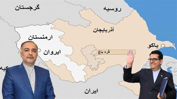 مواضع متناقض سفرای ایران در باکو و ارمنستان، سیاست خارجی فاجعه!
