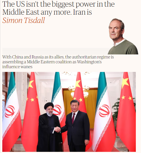 ایران جای آمریکا را در خاورمیانه گرفت