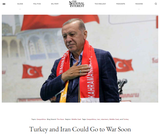 پیشبینی اندیشکده آمریکایی از درگیری ایران و ترکیه